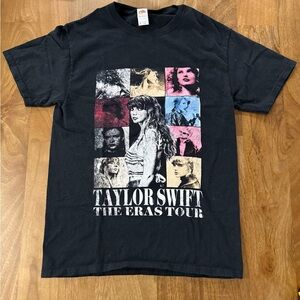 Taylor Swift The Eras Tour Graphic Black T-Shirt Fruit of the Loom